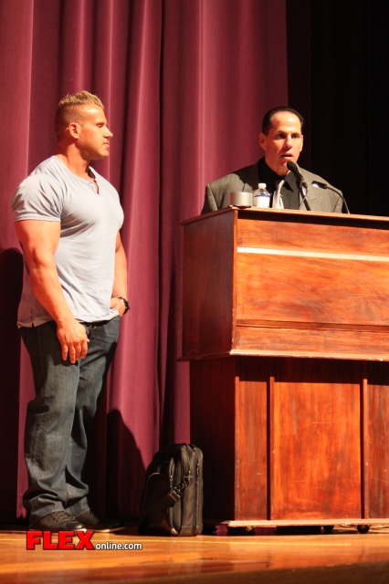 Jay Cutler & Phil Heath On Stage Posing Down At The 2013 NPC Natural Ohio 