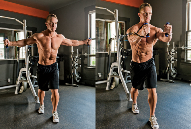 resistance loop band chest exercises