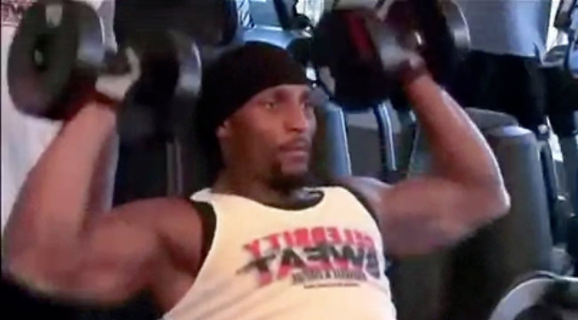 ray lewis lifting weights