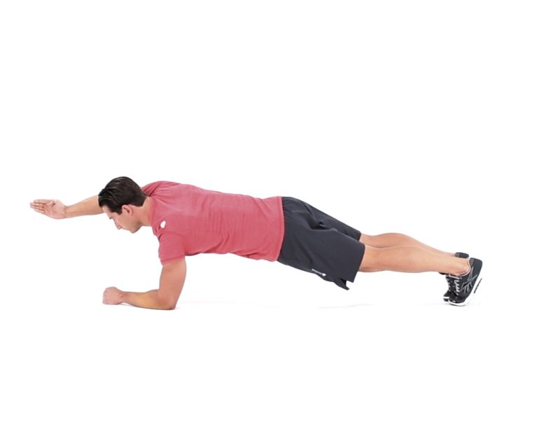 raised plank position