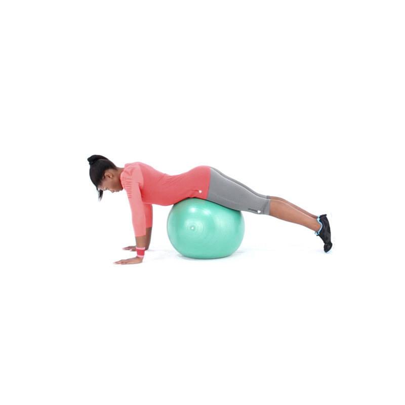 Reverse Leg Raise on Swiss Ball Female Exercise Video Guide | Muscle ...