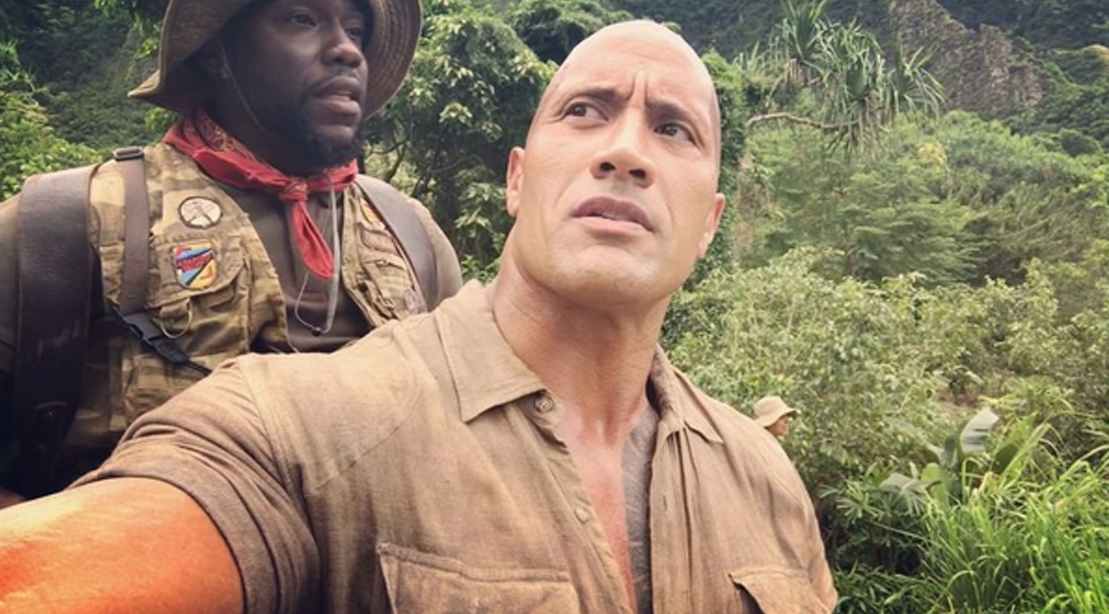 Kevin Hart Takes A Seat On The Back Of The Rock On Jumanji Set Muscle Fitness