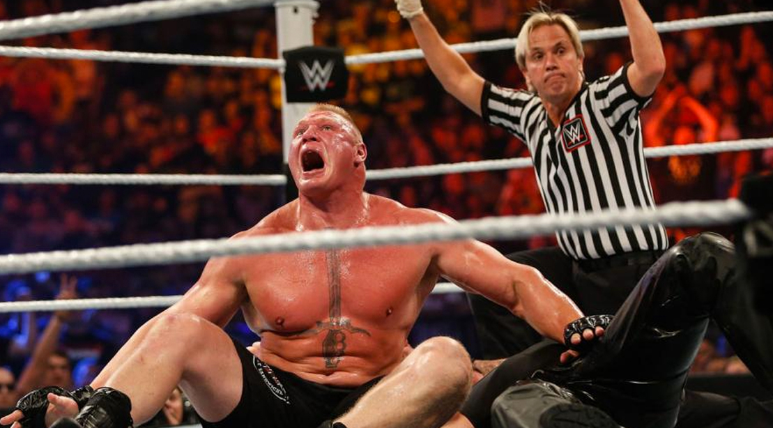 Goldberg accepts Brock Lesnar's WrestleMania challenge: photos