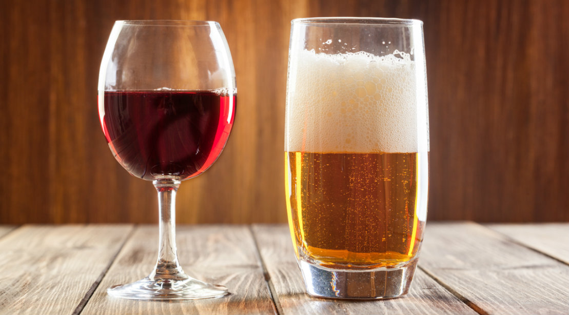 carbs in a glass of beer