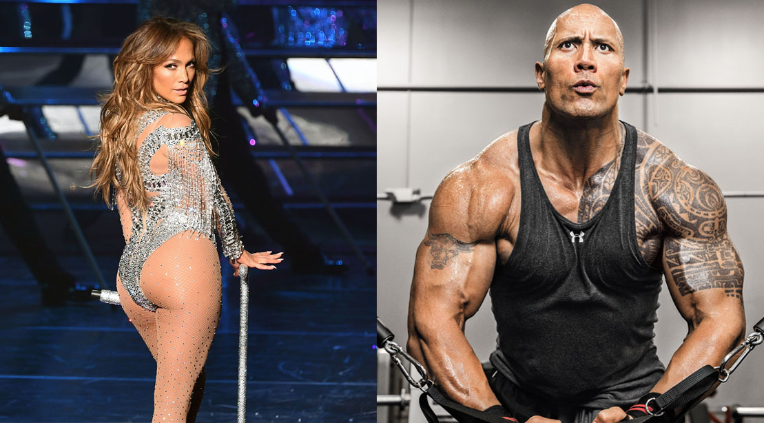 Dwayne Johnson and Jennifer Lopez Prove That Workouts Are Better
