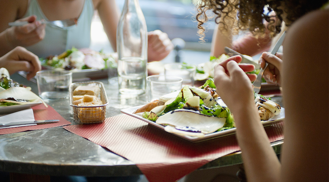 Eating Salad