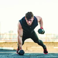 renegade pushup apply dumbbell