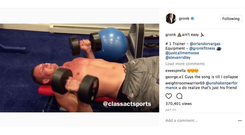 NFL Star Rob Gronkowski Just Shared His Resistance Band Workout