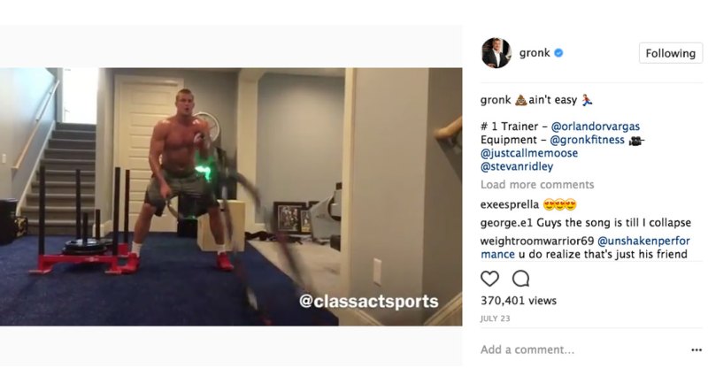 Rob Gronkowski Workout