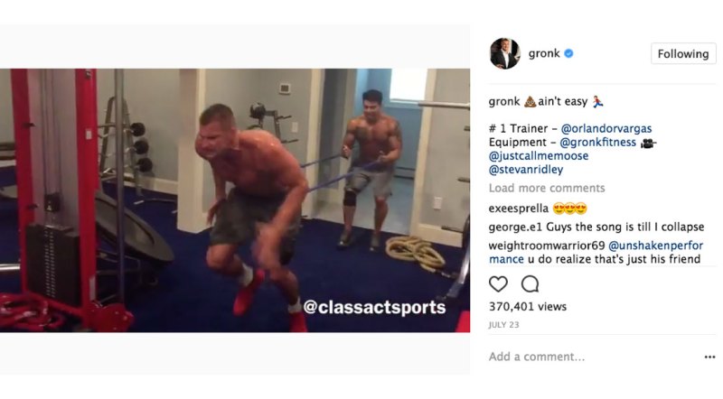 NFL Star Rob Gronkowski Just Shared His Resistance Band Workout