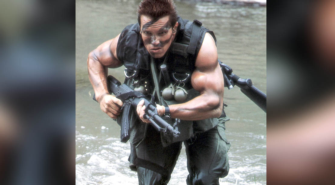 Arnold Schwarzenegger as John Matrix in Commando