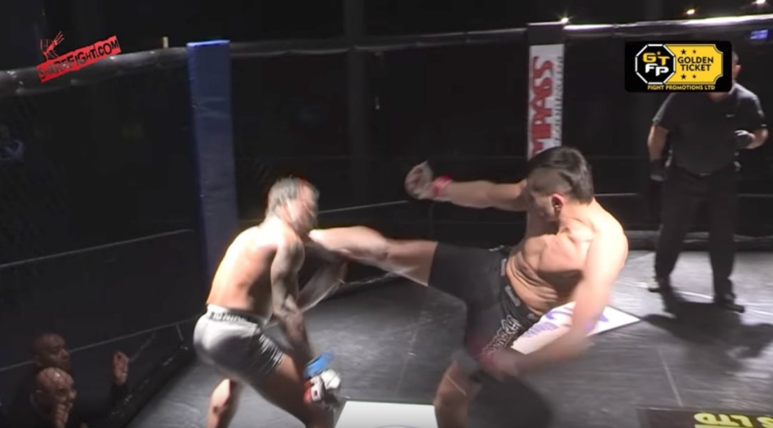 Watch Amateur MMA Fighter Delivers Vicious KO Kick Muscle and Fitness