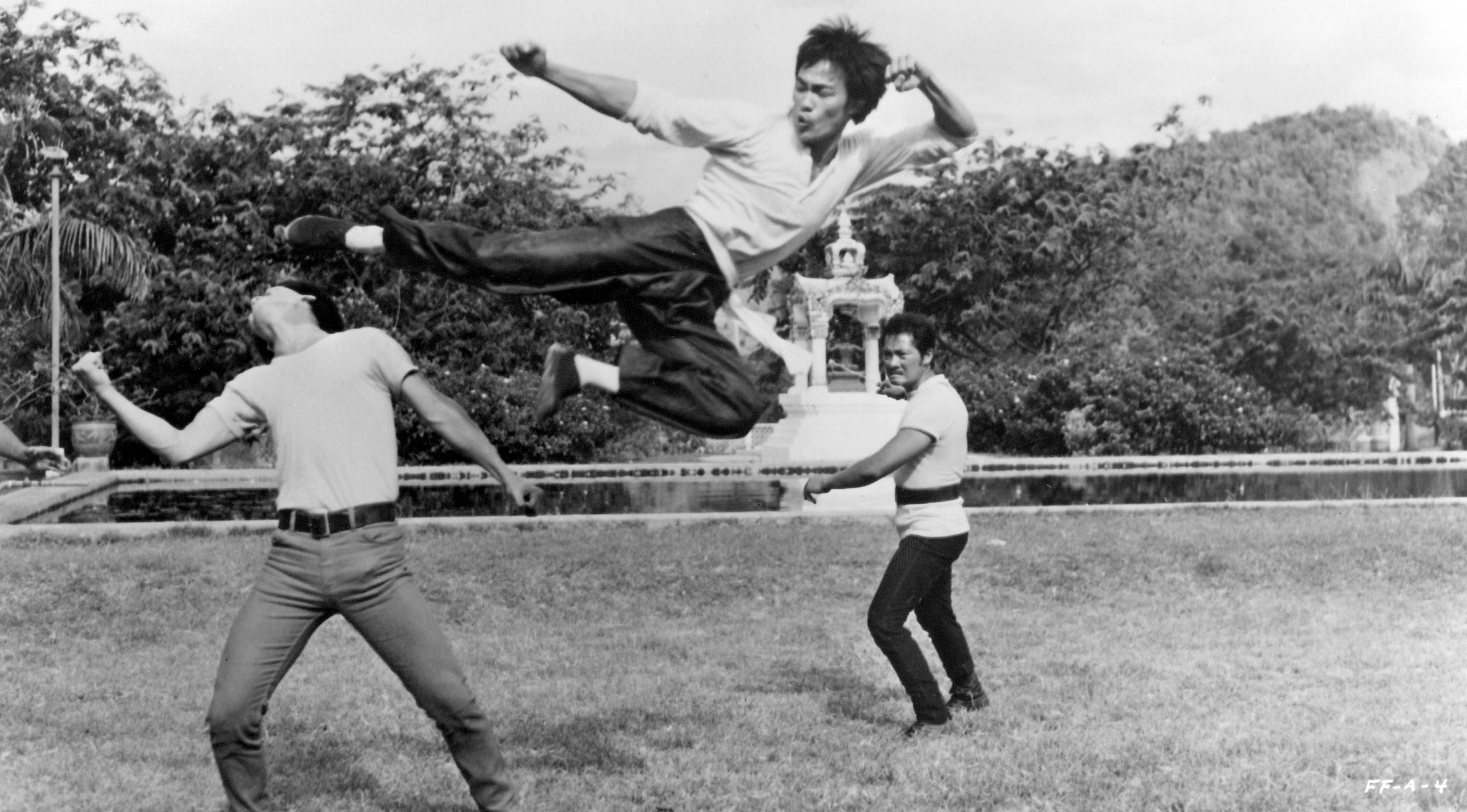 bruce lee kick training