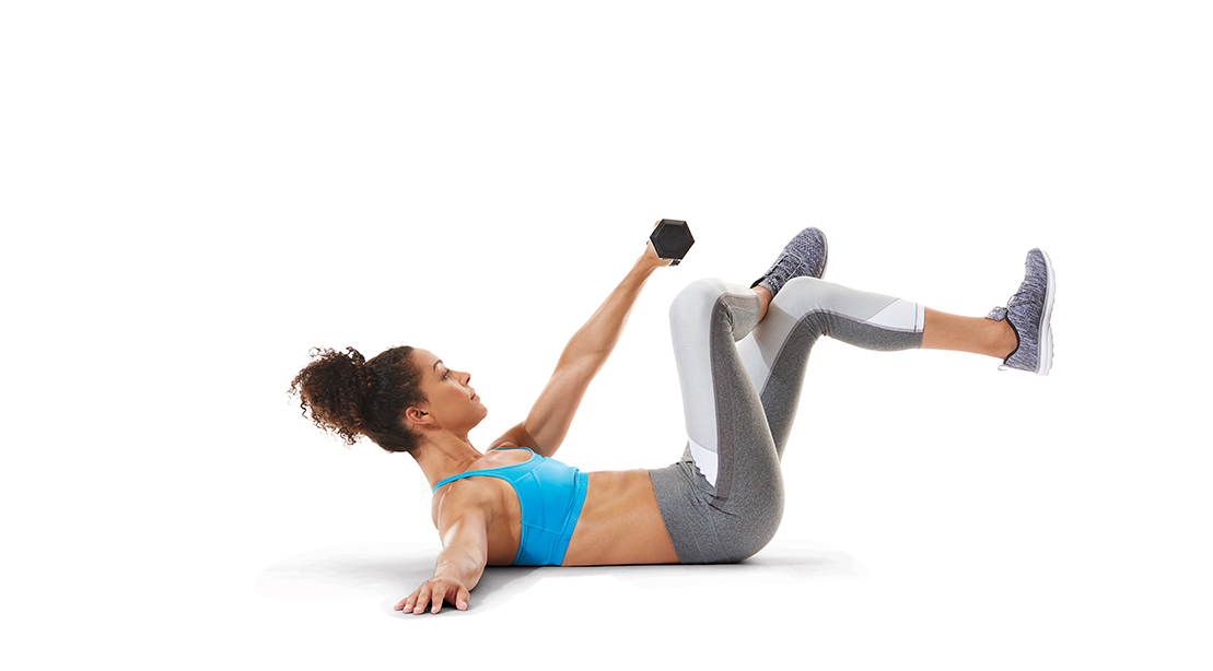 Dumbbell crunch, Exercise Videos & Guides