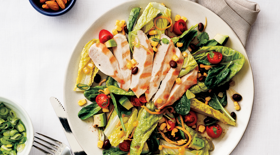 Protein-Packed Southwest Chicken Salad, Ambitious Kitchen, Recipe