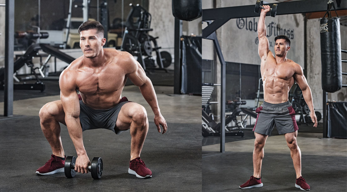 How to do a dumbbell snatch for full-body sculpting