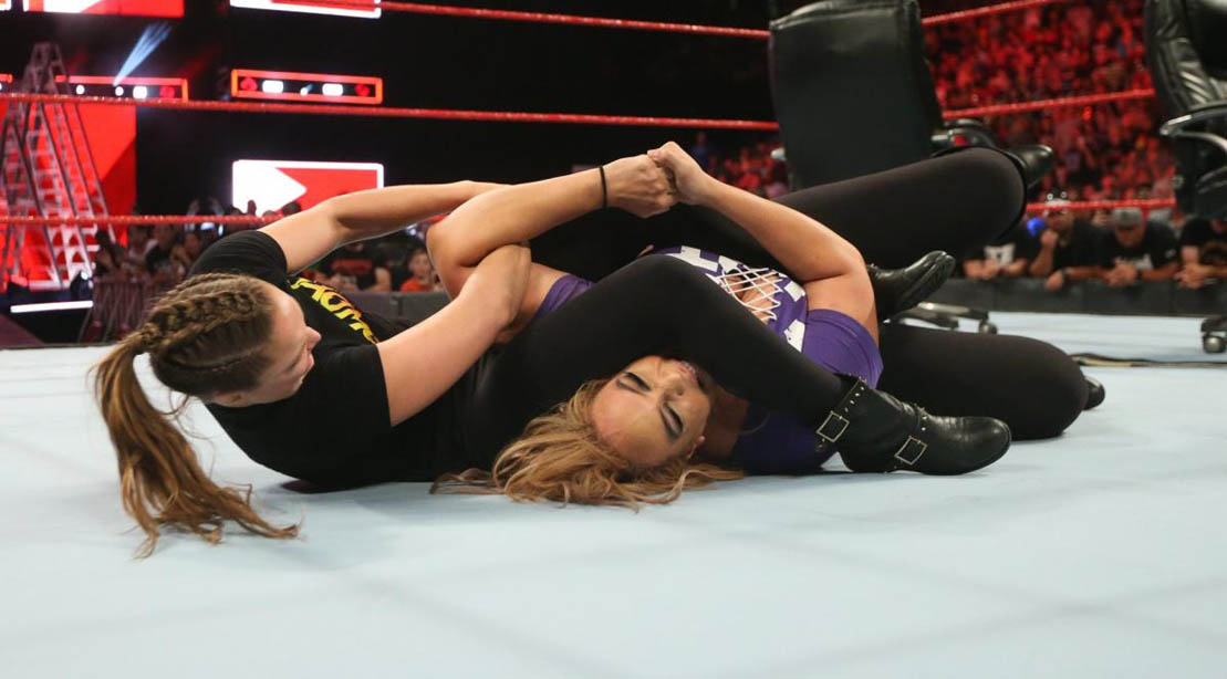 1109px x 614px - WWE 'Raw' Recap: Ronda Rousey Punishes Nia Jax With an Armbar - Muscle &  Fitness