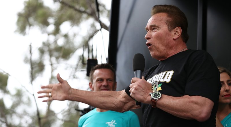 Mr. Olympia Arnold Schwarzenegger Vitamin Pill Case Mens T Shirt