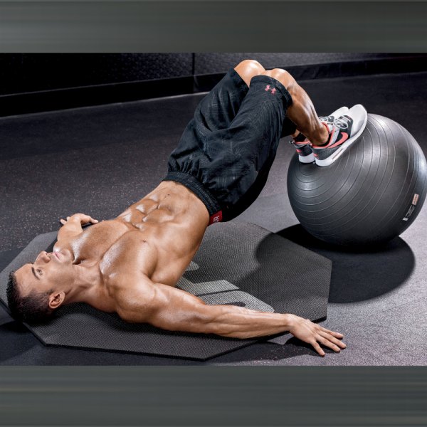 Swiss Ball Leg Curl Exercise Video Guide Muscle And Fitness 5318