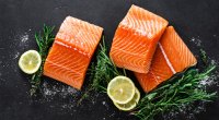 Slices of raw salmon a good source of the micronutrient vitamin D