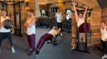 Fitness coaches and celebrity trainers Frank Sepe and Don Saladino working out together to get six pack abs