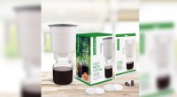 Coffee Gator Cold Brew Coffee Maker - 47 oz Iced Tea and Cold Brew Maker  and Pitcher w/Glass Carafe, Filter, Funnel & Measuring Scoop - Black