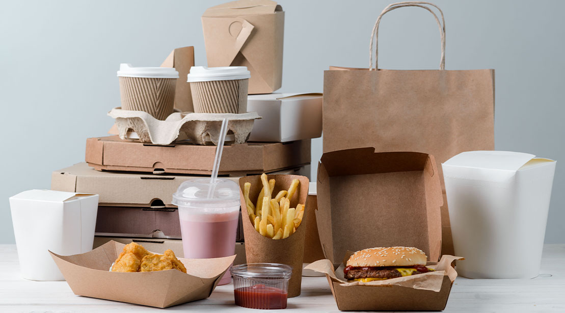 French Fries in Brown Paper Bag Stock Photo - Image of fattening